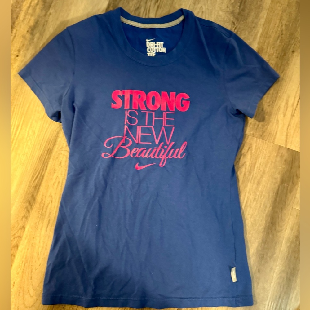 Nike Blue Dri-Fit Graphic T-Shirt